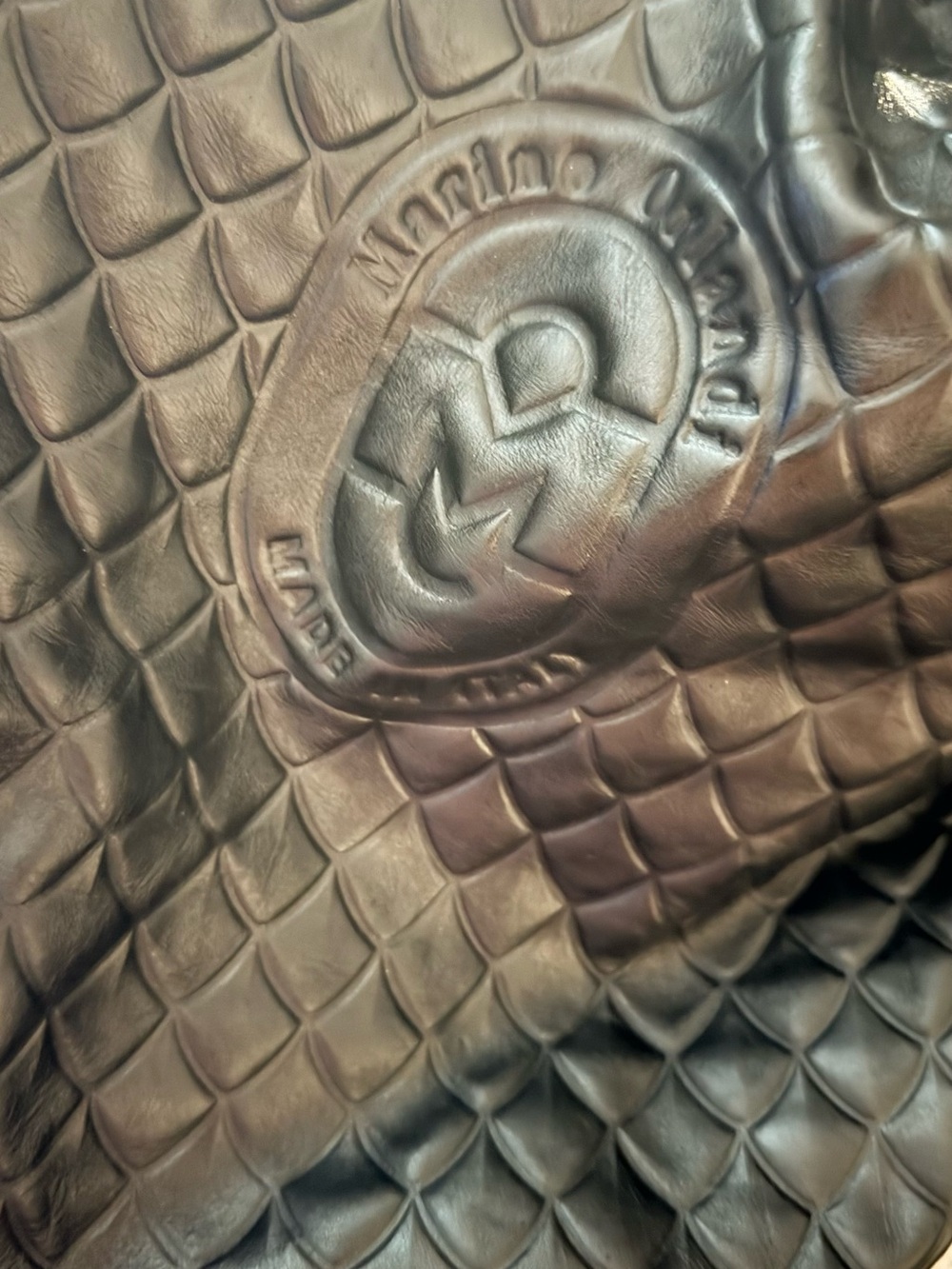 NWT Marino Orlandi Croc leather Bag - Picture 3 of 10